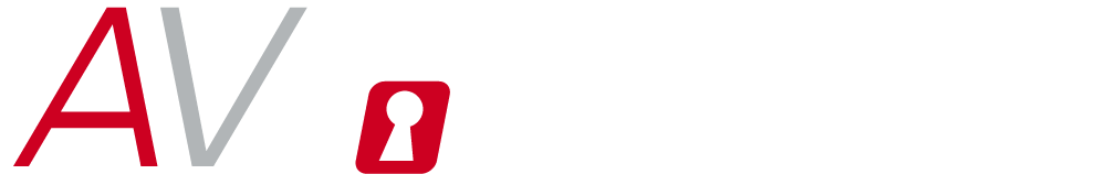 AV Locksmiths Logo White